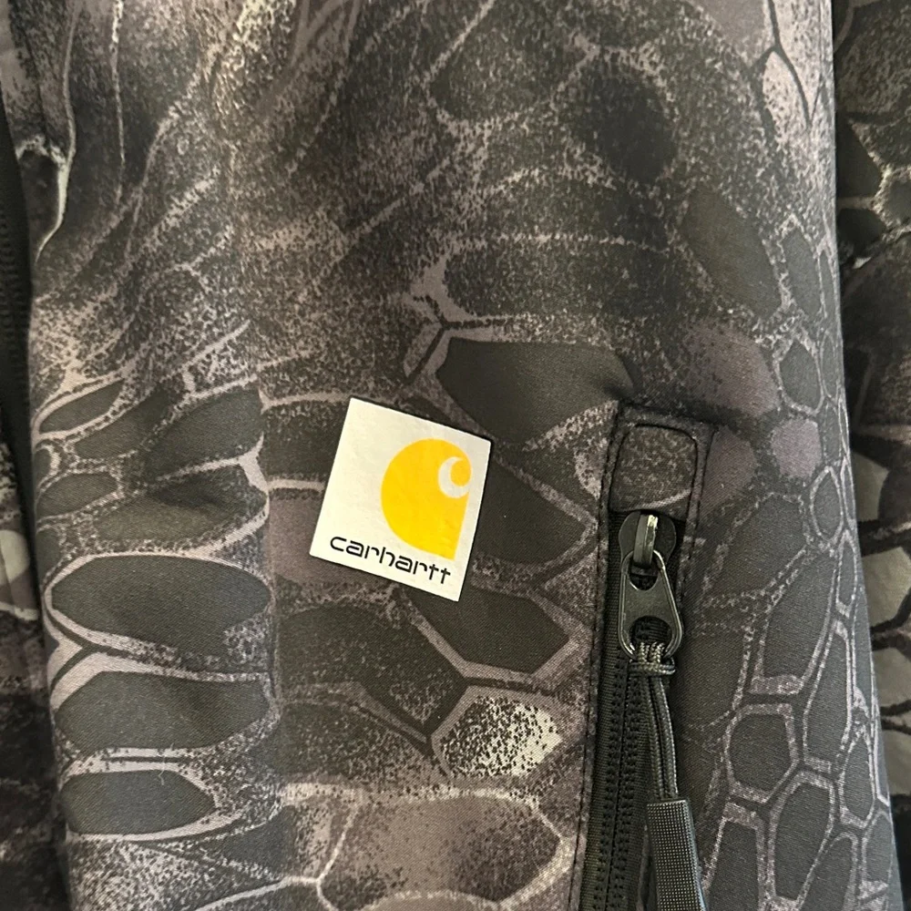 Carhartt Black and Gray Camouflage Jacket - Picture 2 of 3
